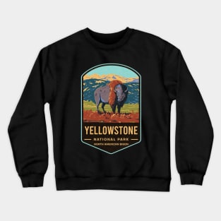 Yellowstone National Park American Bison Crewneck Sweatshirt